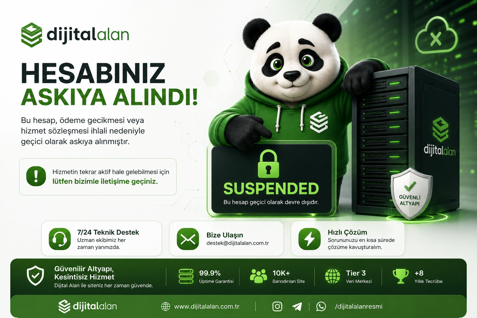 Hesabınız Askıya Alındı