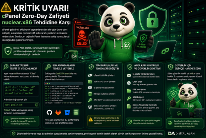 cPanel Zero-Day Zafiyeti ve nuclear.x86 Zararlısı: Sunucunuzu Nasıl Temizlersiniz?